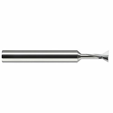 HARVEY TOOL 1/4 in. Cutter dia. x 0.3750 in. 3/8 Neck Length x 90° included Carbide Dovetail Cutter, 2 Flutes 721416